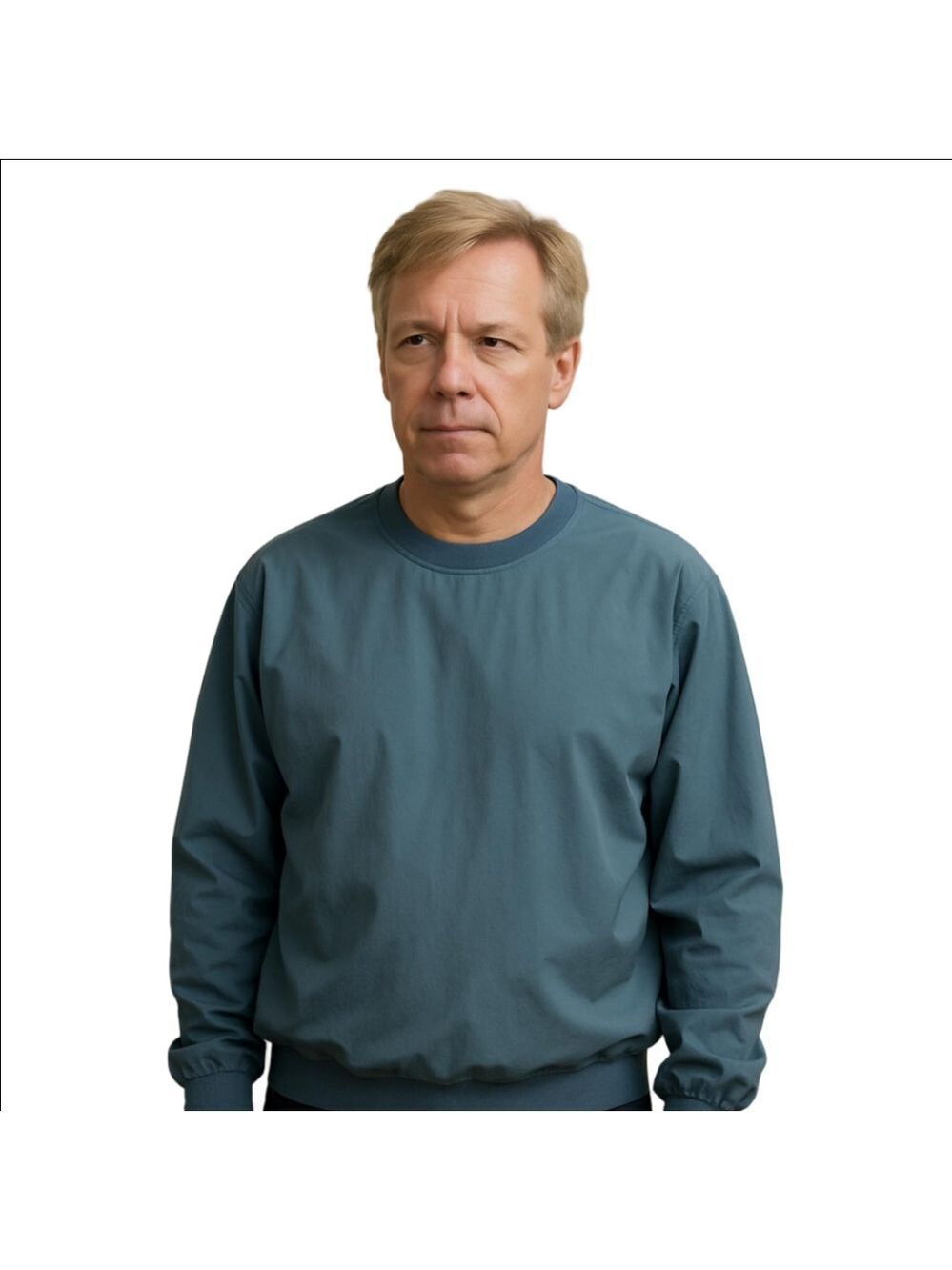 Wedge Golf Pullover Windbreaker Jacket Men's XXL Blue Gray